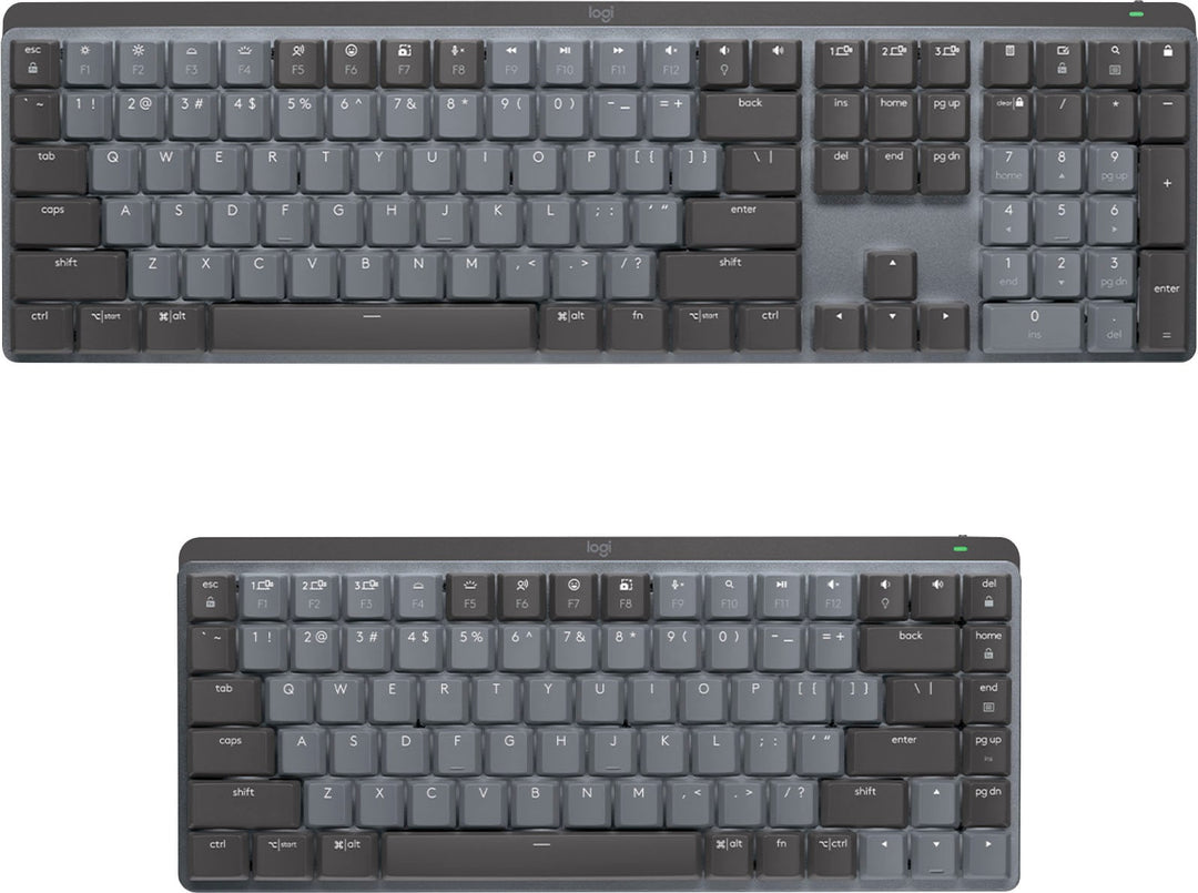 Logitech - MX Mechanical Full size Wireless Mechanical Tactile Switch Keyboard for Windows/macOS with Backlit Keys - Graphite_2