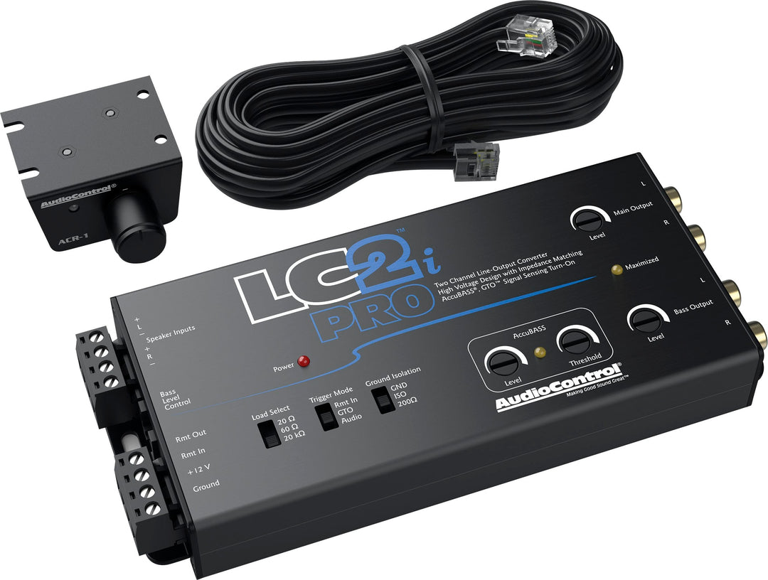 AudioControl - LC2i PRO Two-Channel Line Out Converter with AccuBASS® - Black_0