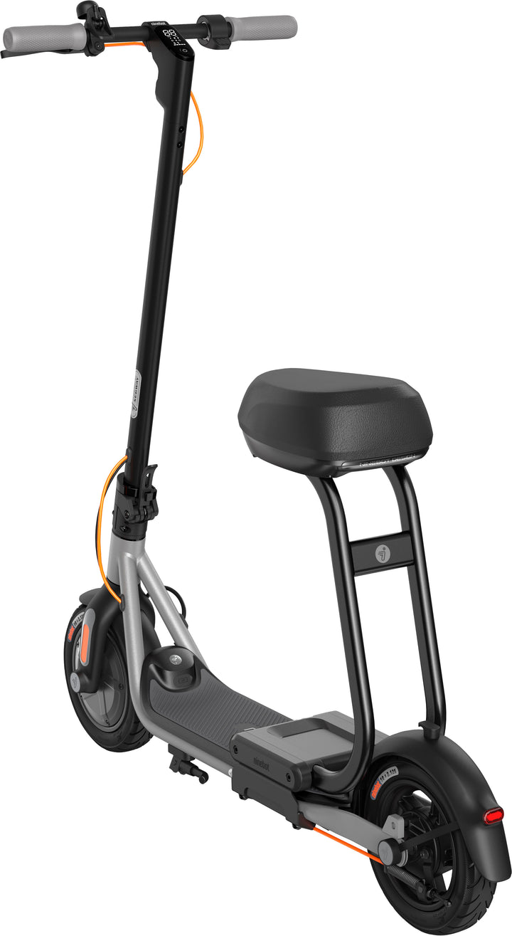 Segway - Ninebot D40X KickScooter plus Seat  w/23.6 mi Max Operating Range & 18.6 mph Max Speed - Black_12
