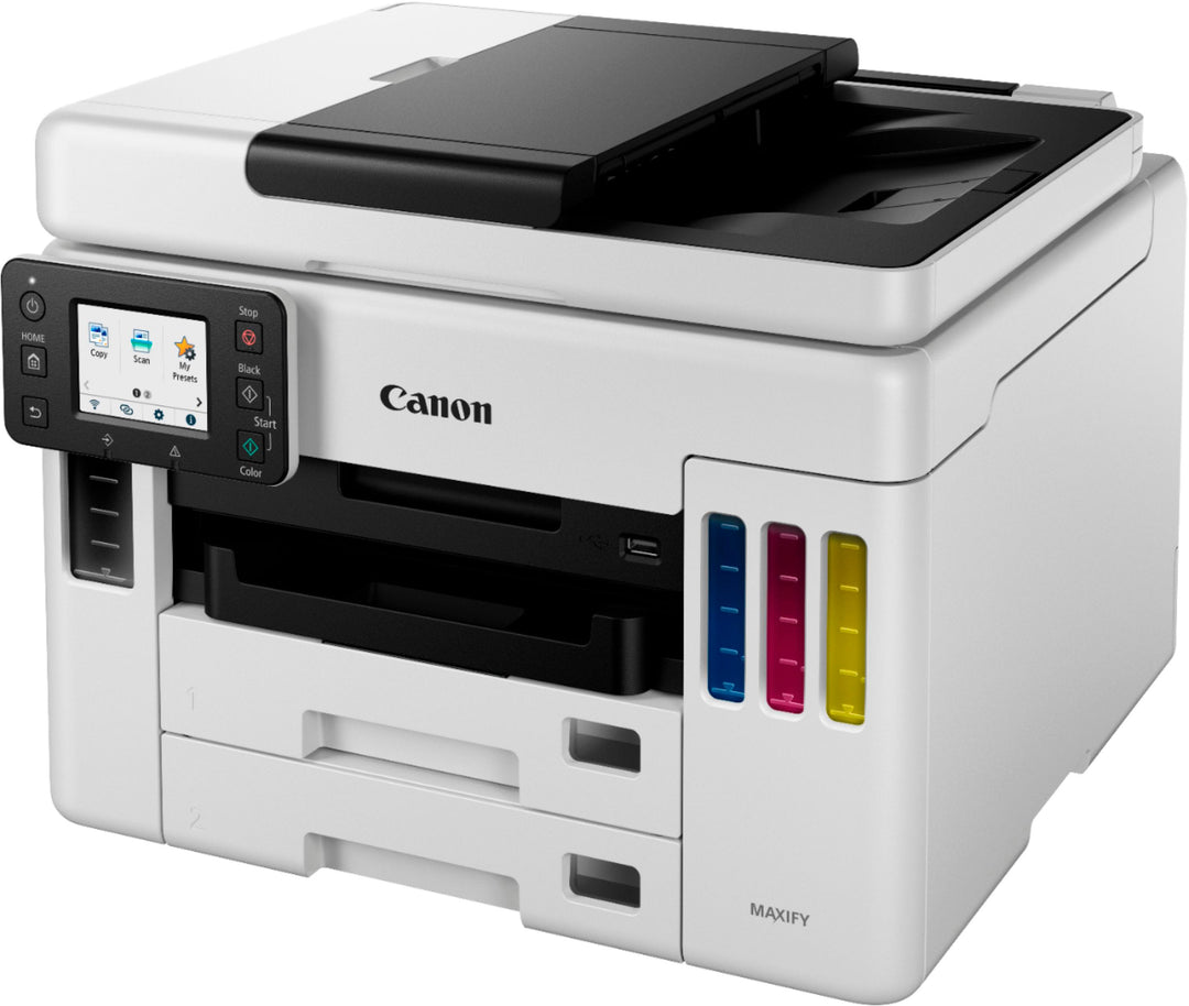 Canon - MAXIFY MegaTank GX7021 Wireless All-In-One Inkjet Printer with Fax - White_14