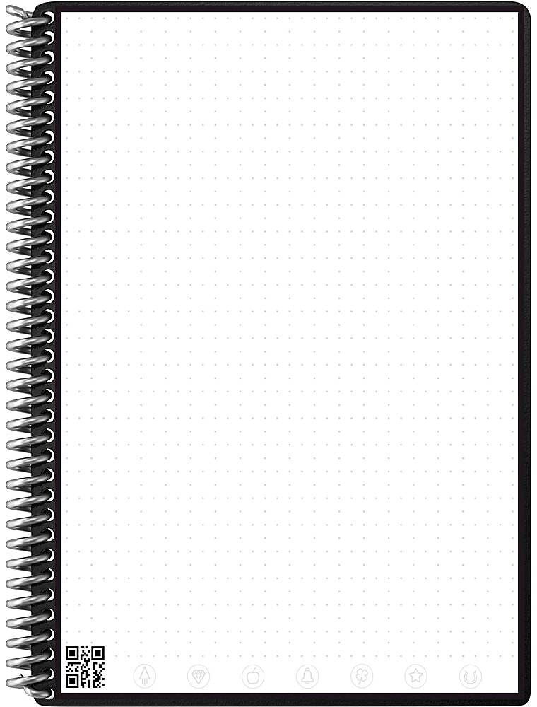 Rocketbook - Core Smart Reusable Notebook Dot-Grid 6" x 8.8" - Infinity Black_5