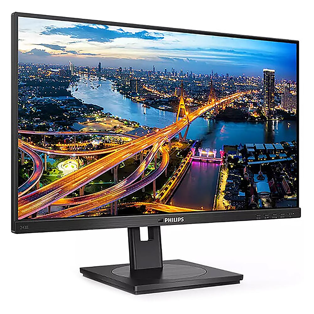 Philips - 243B1 23.8" IPS LCD FHD Monitor with USB-C - Black_1
