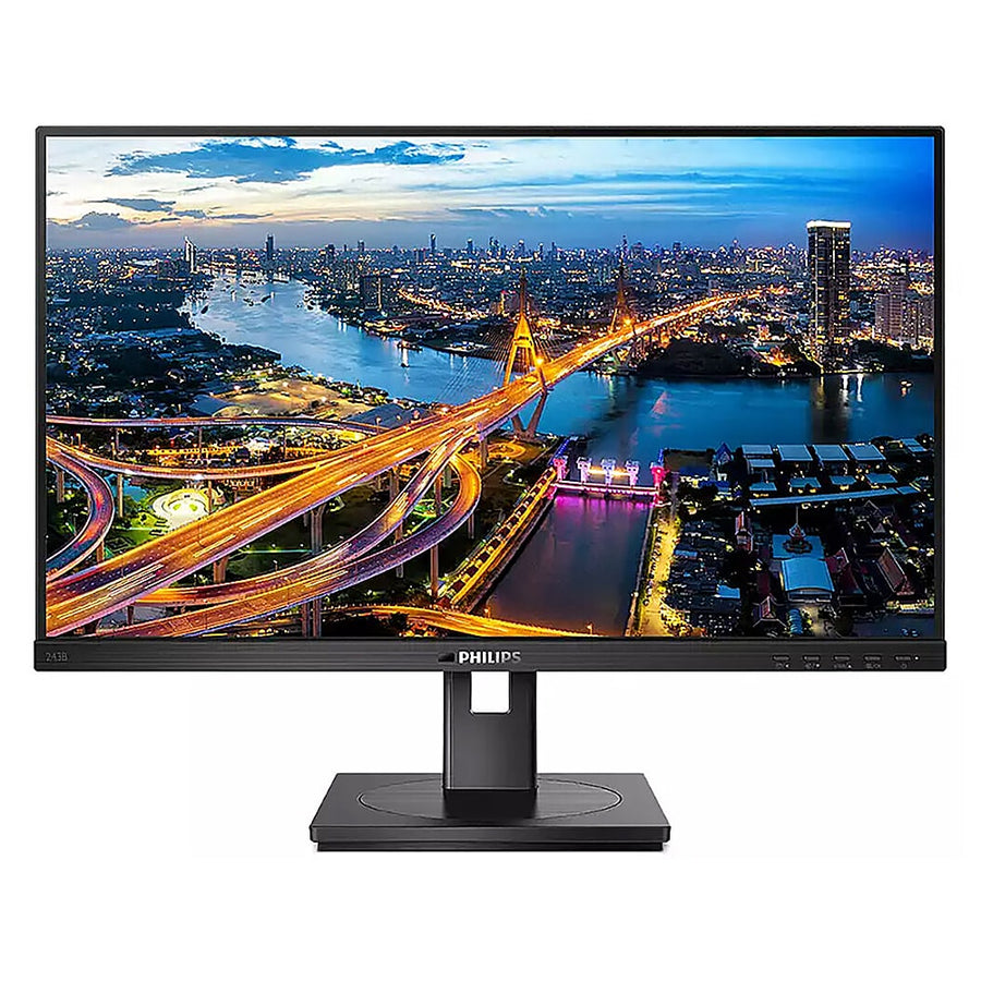 Philips - 243B1 23.8" IPS LCD FHD Monitor with USB-C - Black_0