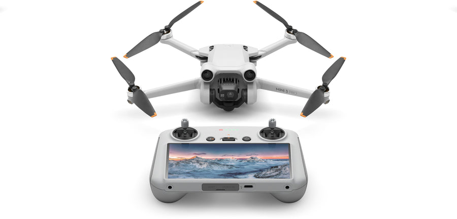 DJI - Mini 3 Pro and Remote Control with Built-in Screen - Gray_0