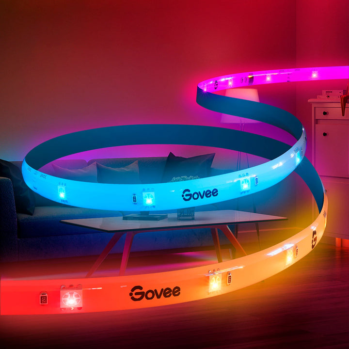 Govee - Wi-Fi RGBIC LED Strip Light - 25 feet - Multi_3