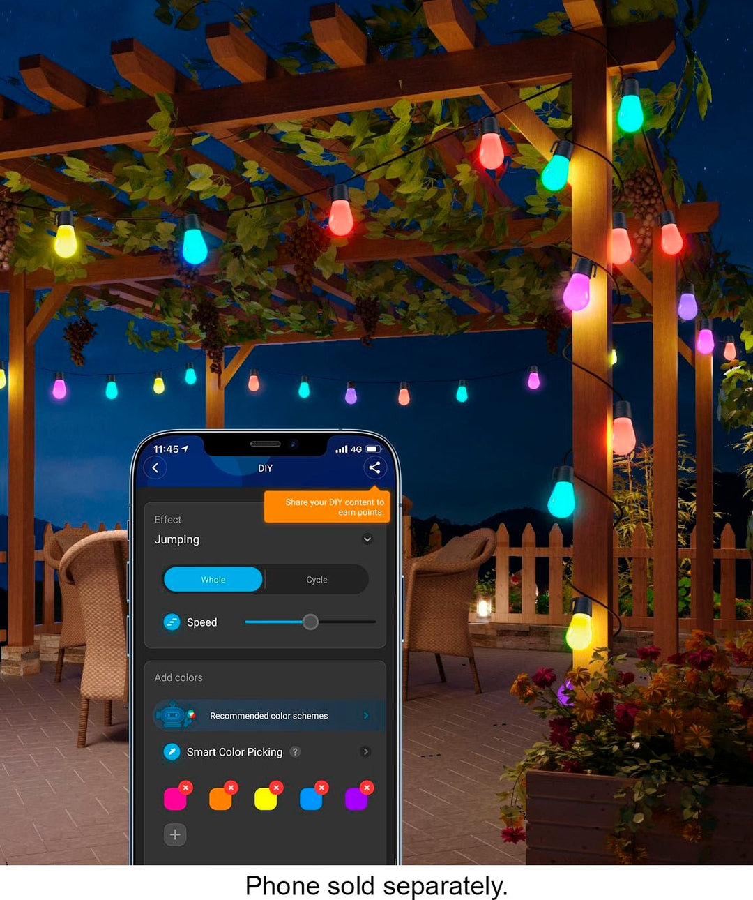 Govee - Wi-Fi Bluetooth Smart String Bulbs - 48 feet_1