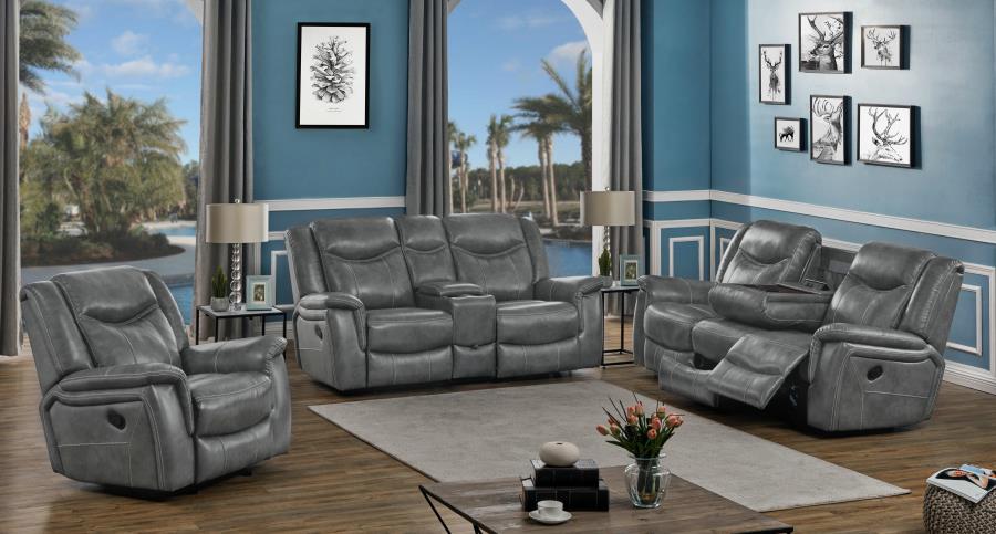 Conrad 3-piece Living Room Set Grey_0