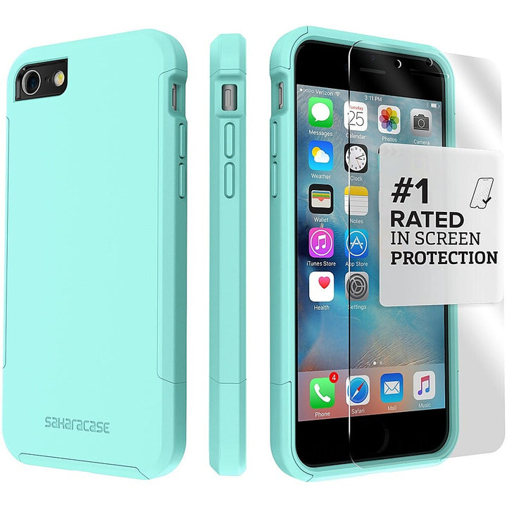 SaharaCase - Inspire Series Case for Apple iPhone 7, 8, SE (3rd Generation 2022) - Teal_5