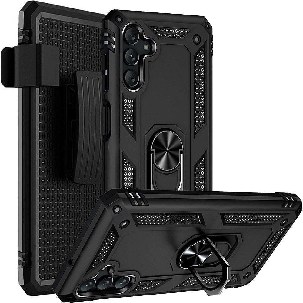 SaharaCase - Military Kickstand Series Case for Samsung Galaxy A13 5G - Black_1