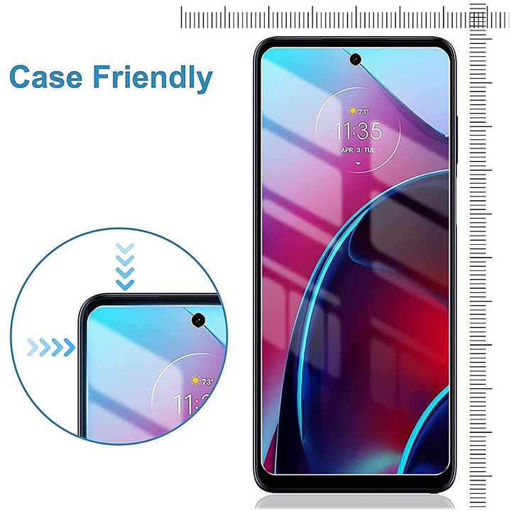 SaharaCase - ZeroDamage Ultra Strong+ Tempered Glass Screen Protector for Motorola Moto G Stylus 2022 (2-Pack) - Clear_4