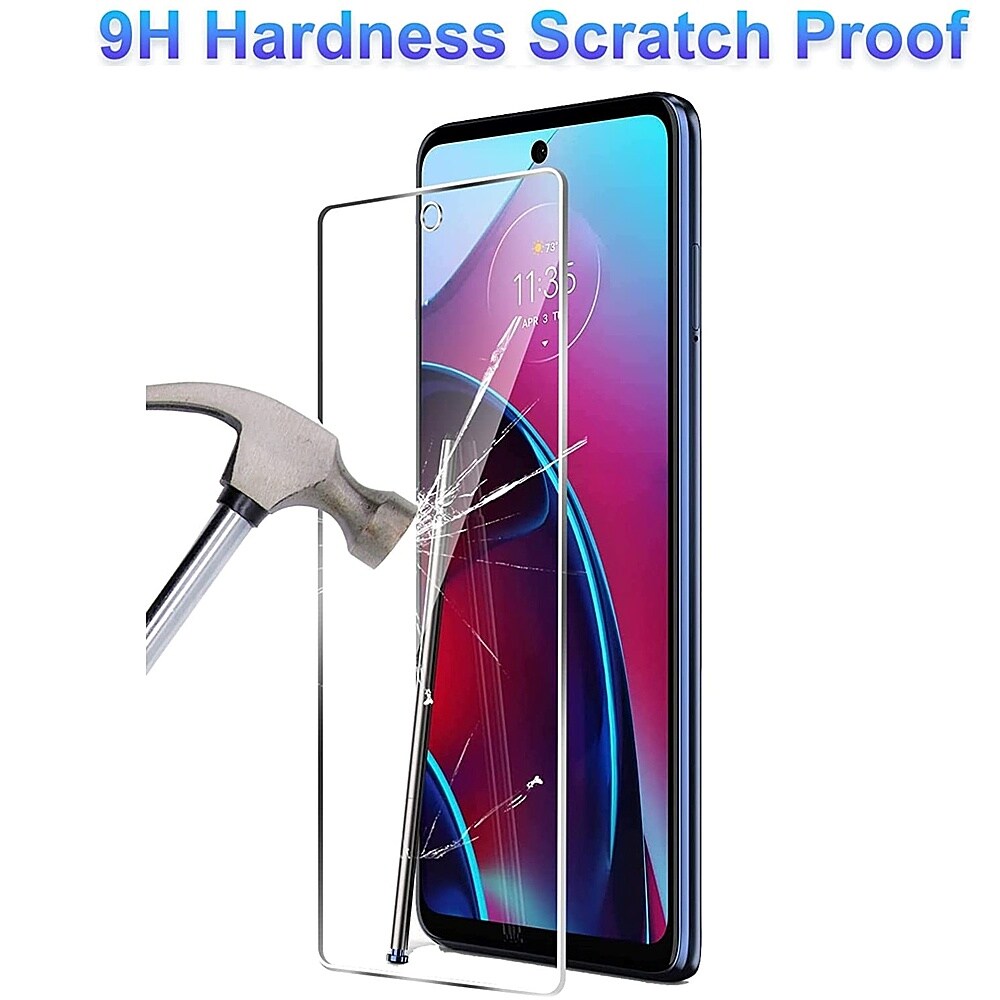 SaharaCase - ZeroDamage Ultra Strong+ Tempered Glass Screen Protector for Motorola Moto G Stylus 2022 (2-Pack) - Clear_3