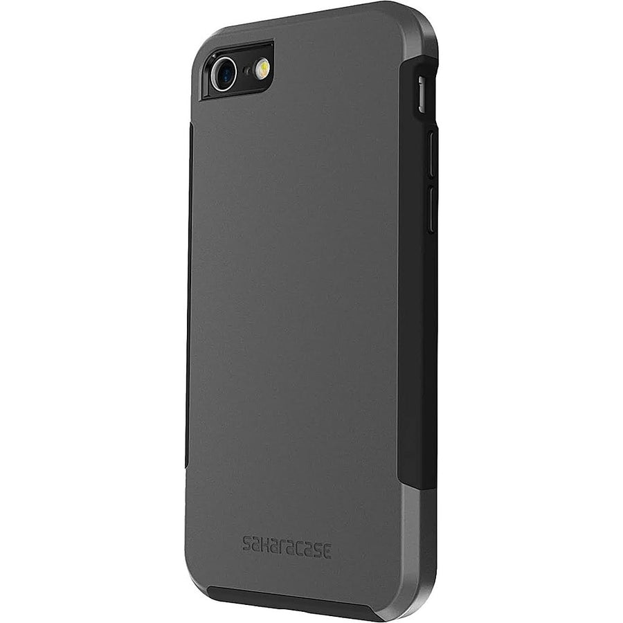 SaharaCase - Inspire Series Case for Apple iPhone 7, 8, SE (3rd Generation 2022) - Black/Gray_0