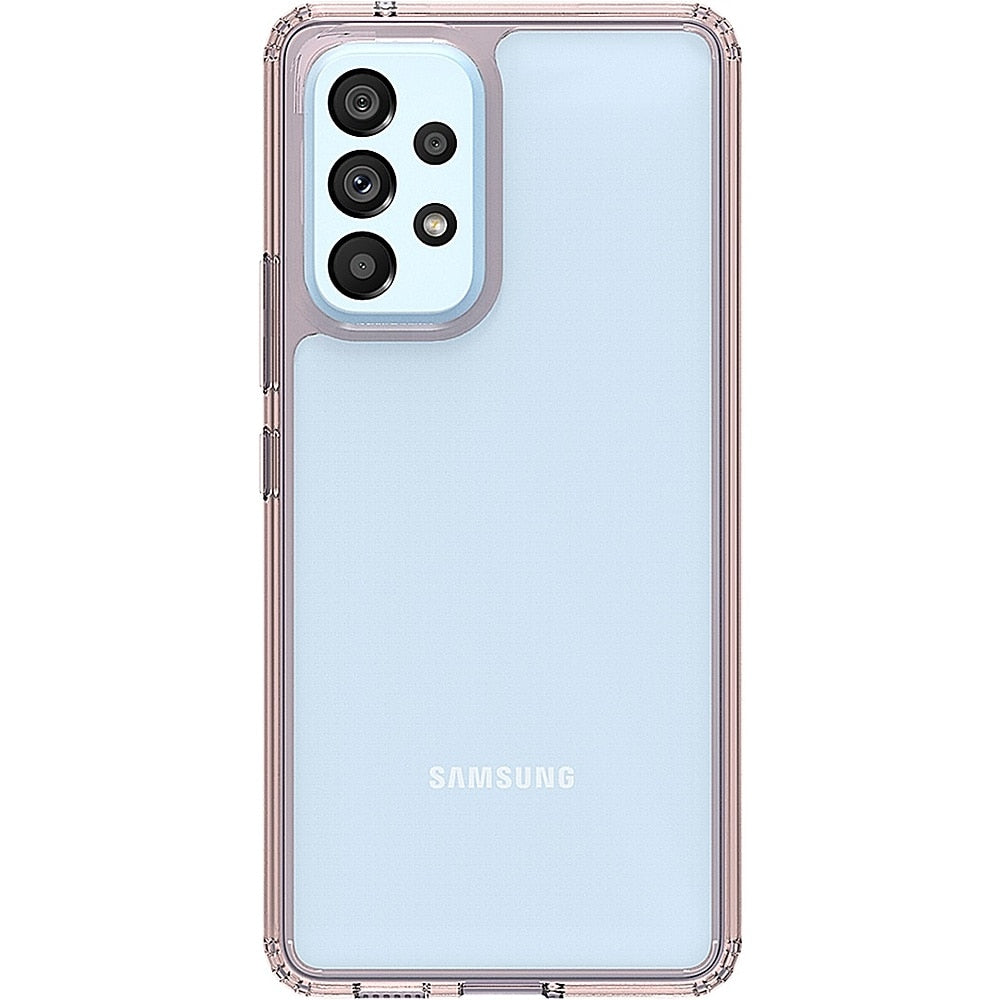 SaharaCase - Hybrid-Flex Hard Shell Case for Samsung Galaxy A53 5G - Clear/Rose Gold_0