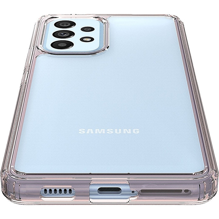 SaharaCase - Hybrid-Flex Hard Shell Case for Samsung Galaxy A53 5G - Clear/Rose Gold_4