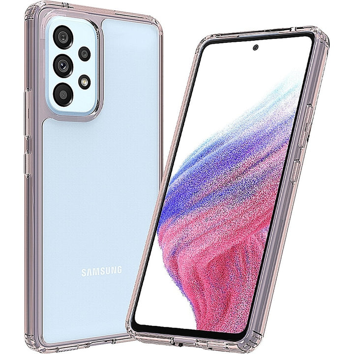 SaharaCase - Hybrid-Flex Hard Shell Case for Samsung Galaxy A53 5G - Clear/Rose Gold_2