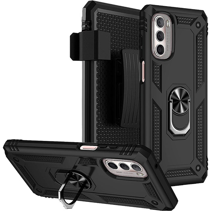 SaharaCase - Military Kickstand Case for Motorola G Stylus 4G 2022 - Black_5