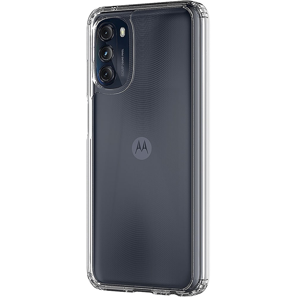 SaharaCase - Hybrid-Flex Hard Shell Series Case for Motorola Moto G 5G (2022) - Clear_1