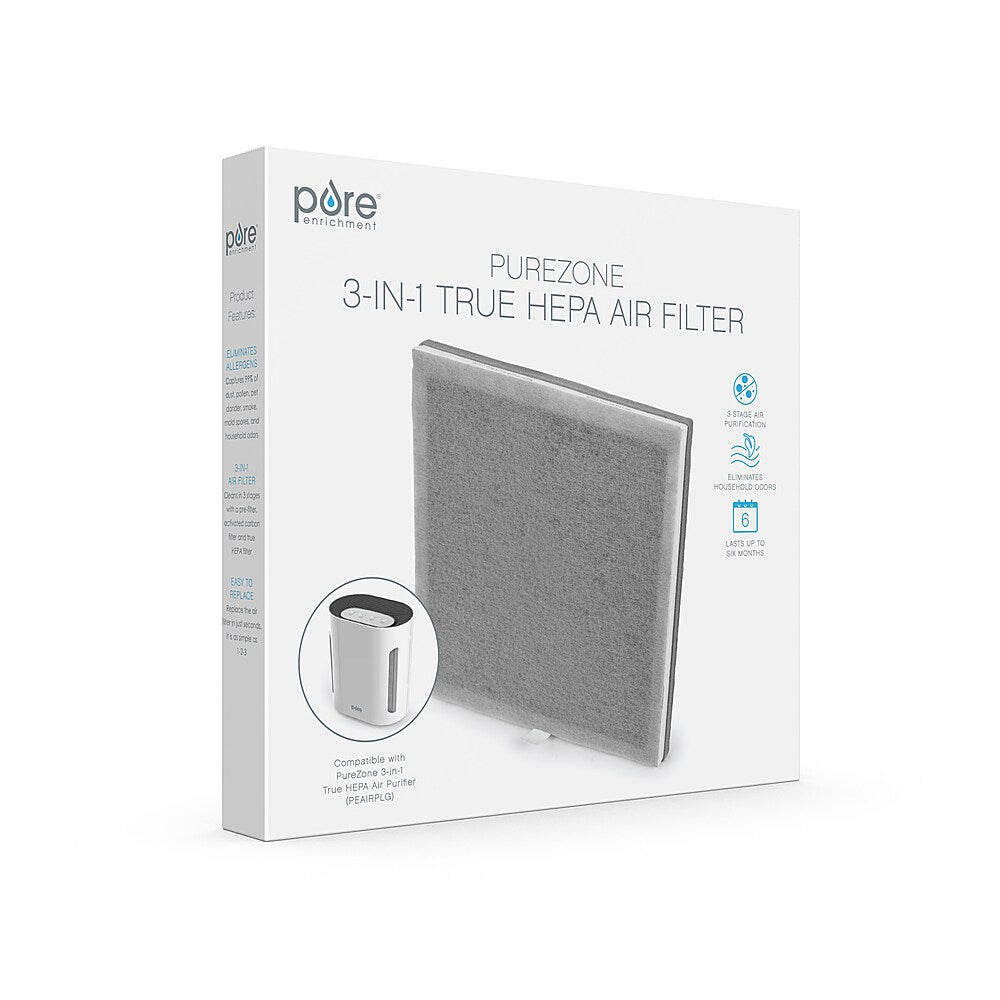 Pure Enrichment 3-in-1 True HEPA Replacement Filter for the PureZone Air Purifier (PEAIRPLG) - Grey_1
