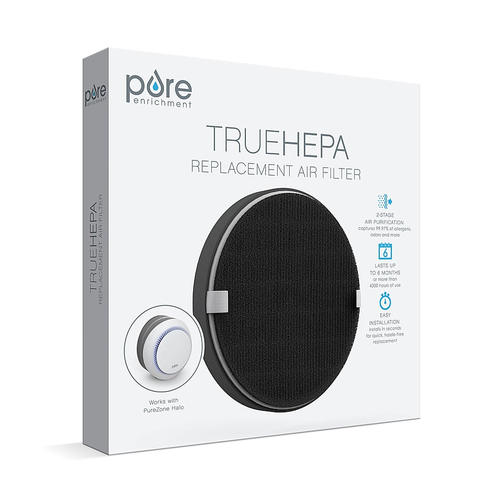 Pure Enrichment 2-in-1 True HEPA Replacement Filter for the PureZone Halo Air Purifier (PEAIRDSK) - Grey_1
