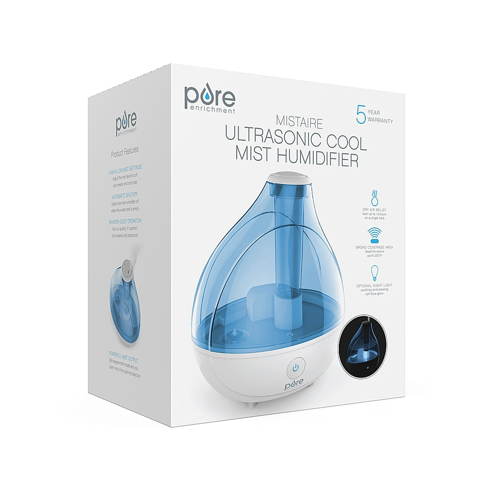 Pure Enrichment MistAire .4 Gallon Ultrasonic Cool Mist Humidifier - White_1