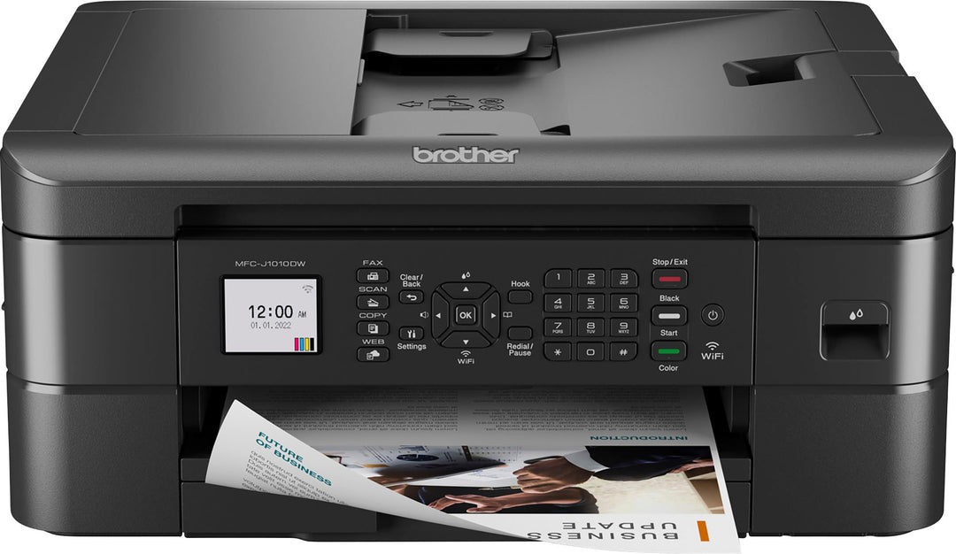 Brother - MFC-J1010DW Wireless Color All-in-One Inkjet Printer - Black_0