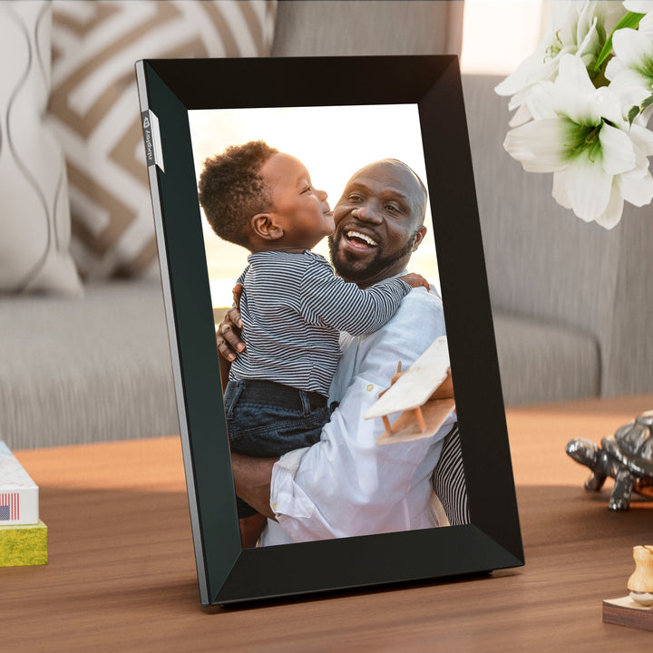 Nixplay - Smart Photo Frame 10.1-inch Touch Screen - Black/SILVER_1