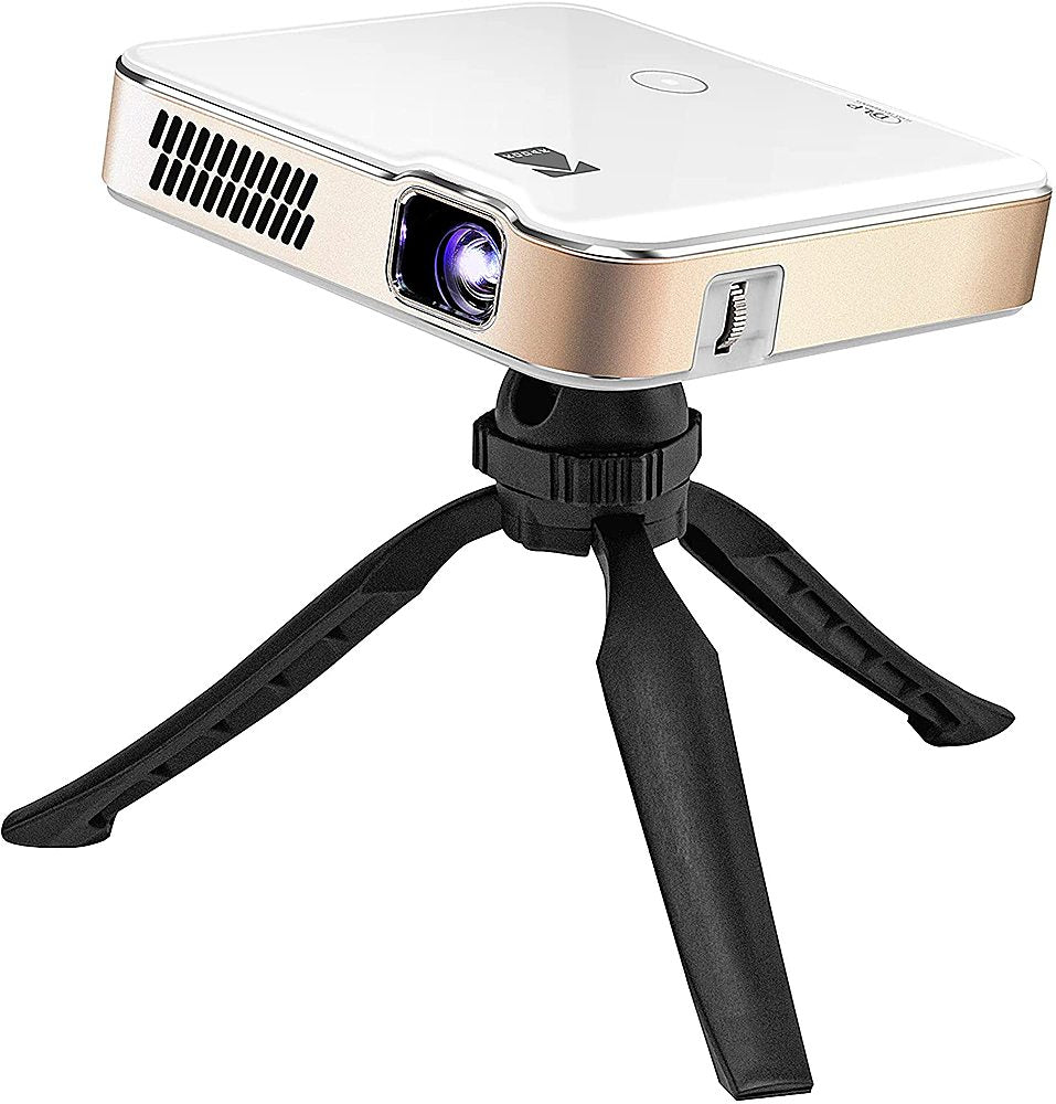 Kodak - Luma 400 Portable HD Smart Pico Projector, Wi-Fi, Bluetooth, HDMI & USB Small Mini Home Theater System Up to 150” - White_0