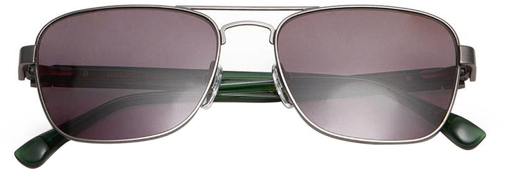Bruno Magli - Sole-Unisex Full Rim Metal Aviator Sunglass Frame with Acetate Temples and a Spring Hinge - Gunmetal_2