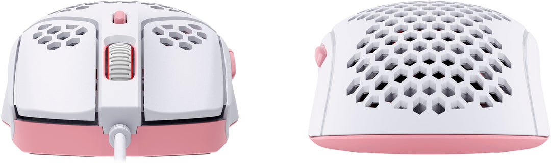 HyperX - Pulsefire Haste Lightweight Wired Optical Gaming Mouse with RGB Lighting - White and pink_3