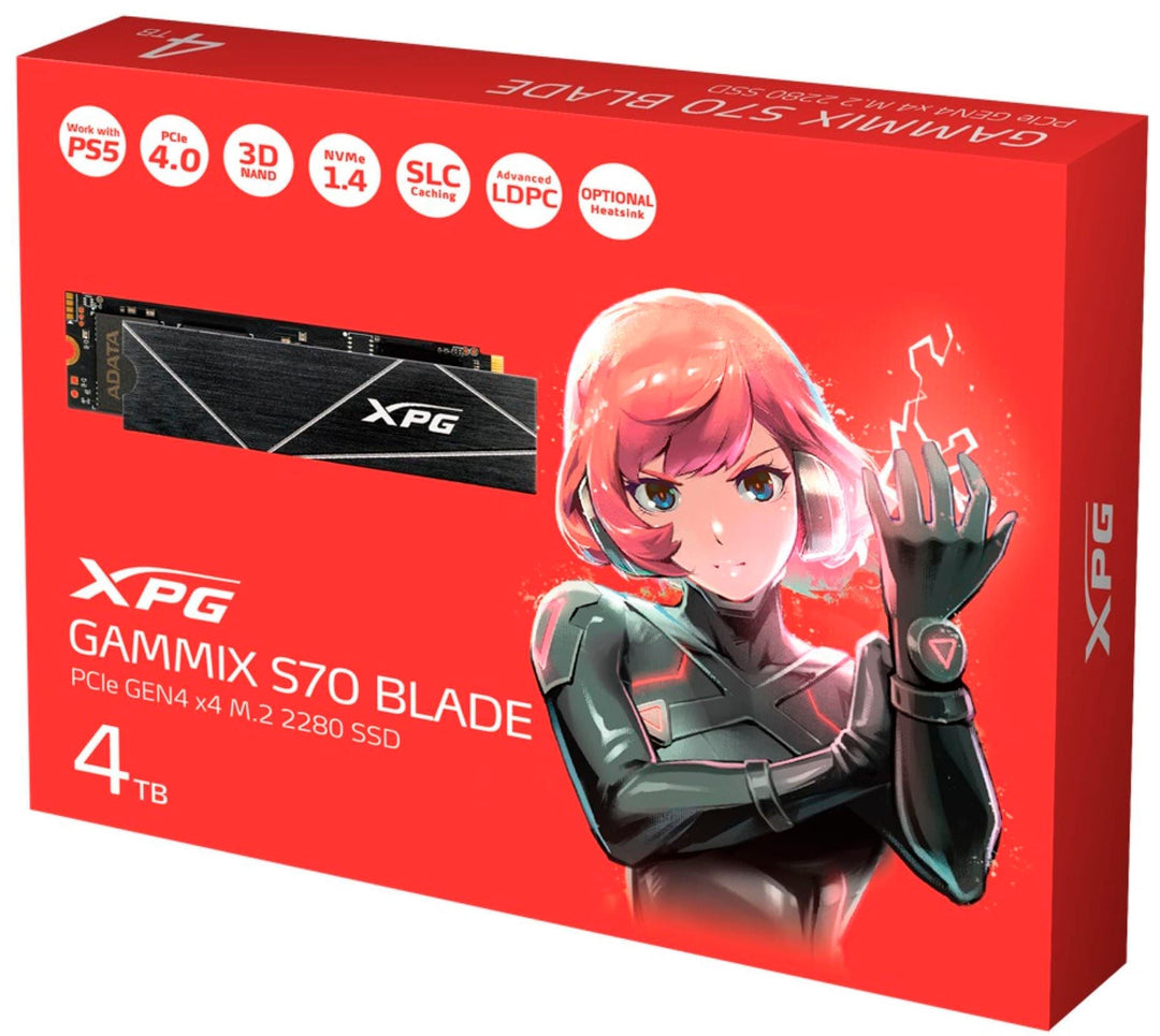 ADATA - XPG GAMMIX S70 Blade 4TB Internal SSD PCIe Gen 4 x4 with Heatsink for PS5_2