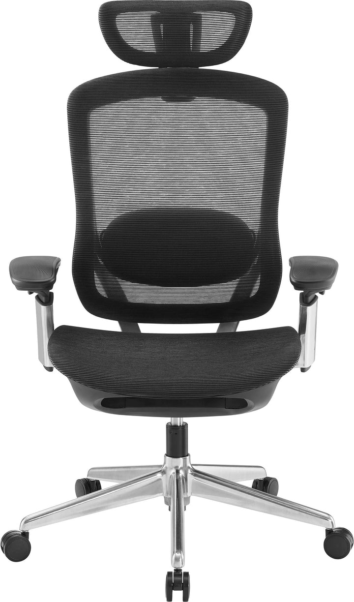 Insignia™ - High Back Executive Ergonomic Chair with Adjustable Headrest - Black_0