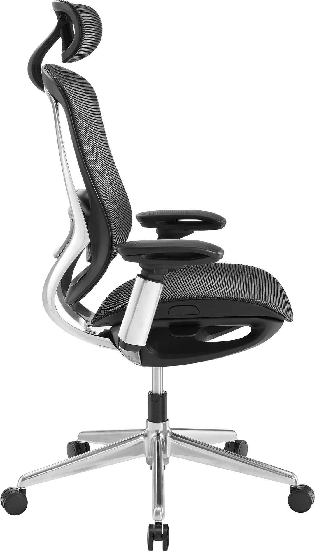 Insignia™ - High Back Executive Ergonomic Chair with Adjustable Headrest - Black_4