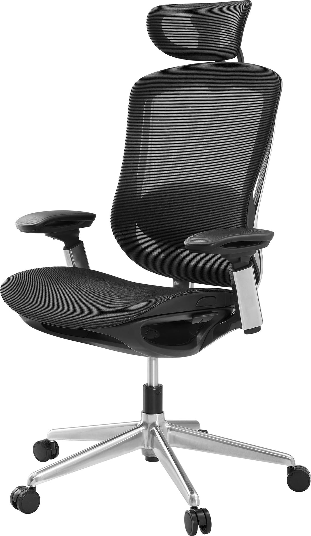 Insignia™ - High Back Executive Ergonomic Chair with Adjustable Headrest - Black_2
