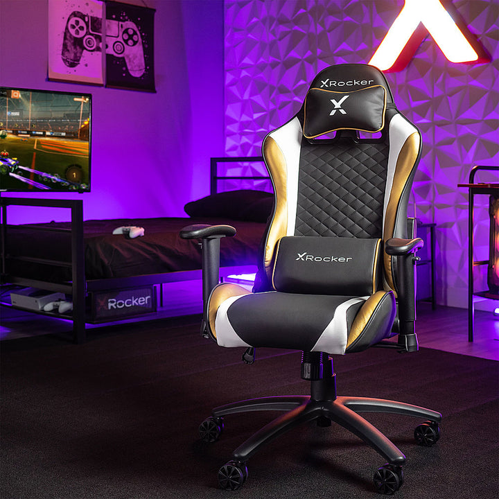 X Rocker - Agility Jr. Gaming Chair - Black and Gold_5