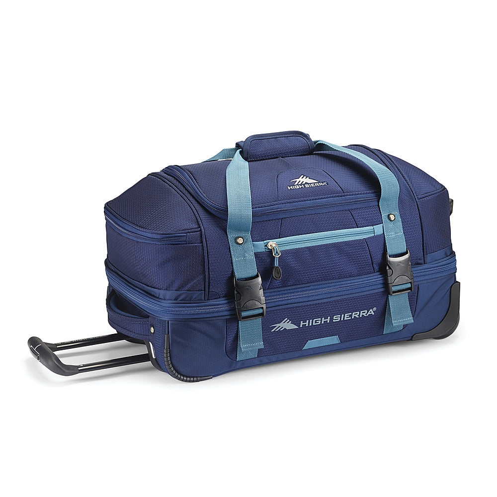 High Sierra - Fairlead Collection 22" Expandable Wheeled Duffel Bag - True Navy/Graphite Blue_1