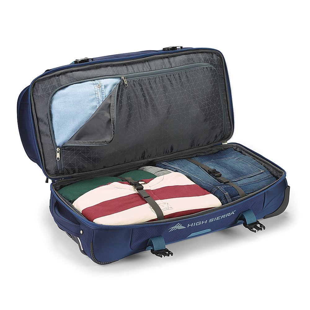 High Sierra - Fairlead Collection 22" Expandable Wheeled Duffel Bag - True Navy/Graphite Blue_3