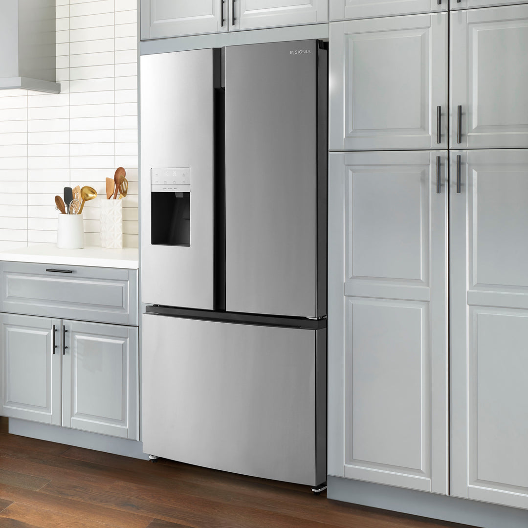 Insignia™ - 25.4 Cu. Ft. French Door Refrigerator - Stainless steel_4