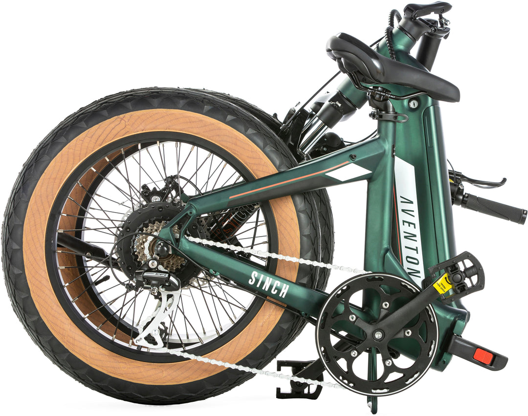 Aventon - Sinch Step-Through Foldable Ebike w/ 40 mile Max Operating Range and 20 MPH Max Speed - Moss Green_8