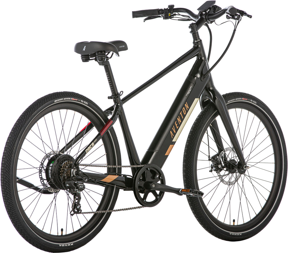 Aventon - Pace 350 v2 Step-Over Ebike w/ 40 mile Max Operating Range and 20 MPH Max Speed - Midnight Black_1