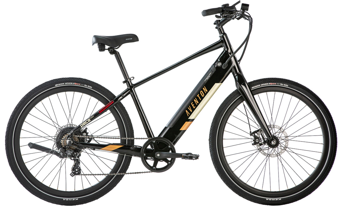 Aventon - Pace 350 v2 Step-Over Ebike w/ 40 mile Max Operating Range and 20 MPH Max Speed - Midnight Black_0