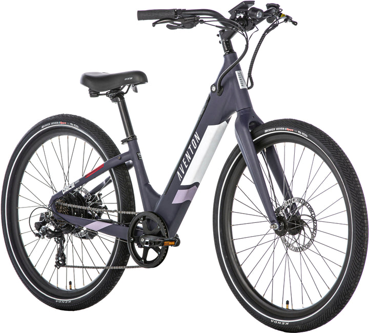 Aventon - Pace 350 v2 Step-Through Ebike w/ 40 mile Max Operating Range and 20 MPH Max Speed - Plum Purple_1