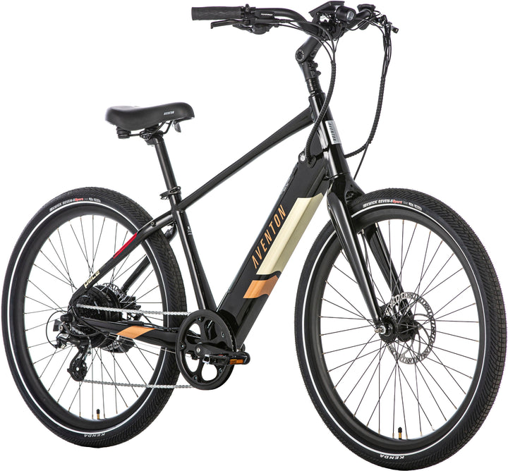 Aventon - Pace 500 v2 Step-Over Ebike w/ 40 mile Max Operating Range and 28 MPH Max Speed - Midnight Black_1