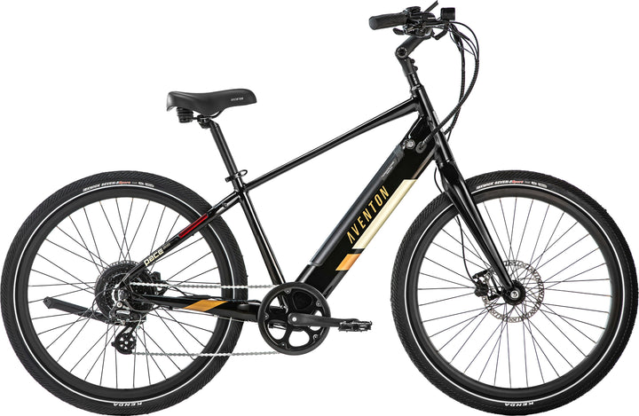 Aventon - Pace 500 v2 Step-Over Ebike w/ 40 mile Max Operating Range and 28 MPH Max Speed - Midnight Black_0