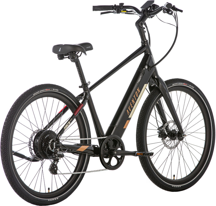 Aventon - Pace 500 v2 Step-Over Ebike w/ 40 mile Max Operating Range and 28 MPH Max Speed - Midnight Black_2