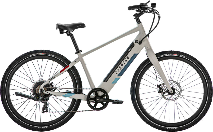 Aventon - Pace 350 v2 Step-Over Ebike w/ 40 mile Max Operating Range and 20 MPH Max Speed - Cloud Grey_0