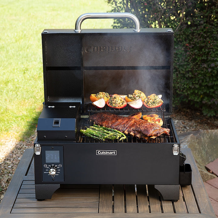Cuisinart - Portable Wood Pellet Grill and Smoker - Black_21