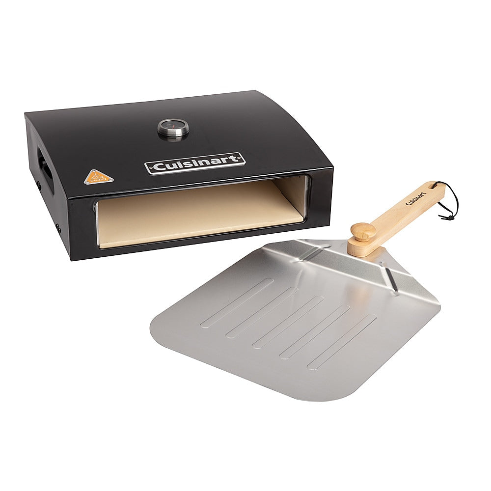 Cuisinart - Grill Top Pizza Oven Kit - Black & Stainless Steel_0