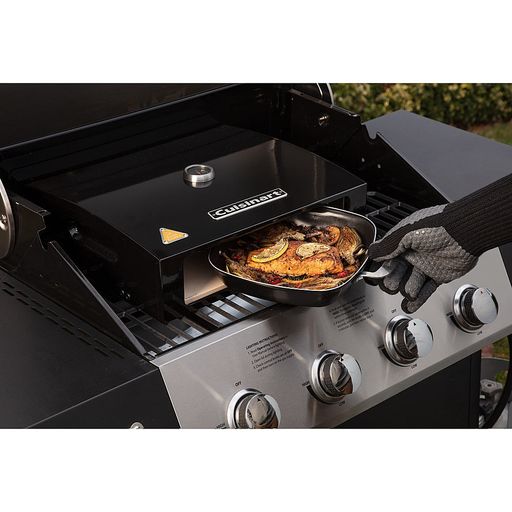 Cuisinart - Grill Top Pizza Oven Kit - Black & Stainless Steel_15