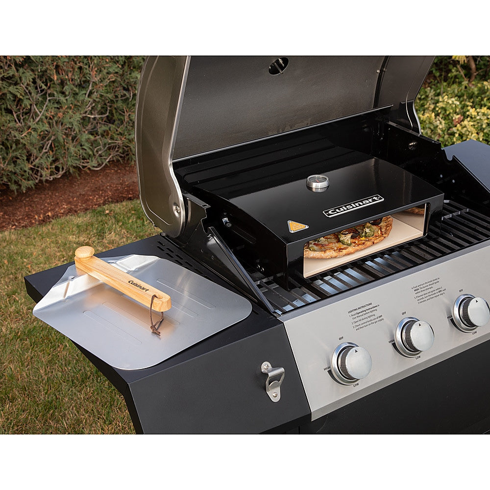 Cuisinart - Grill Top Pizza Oven Kit - Black & Stainless Steel_13