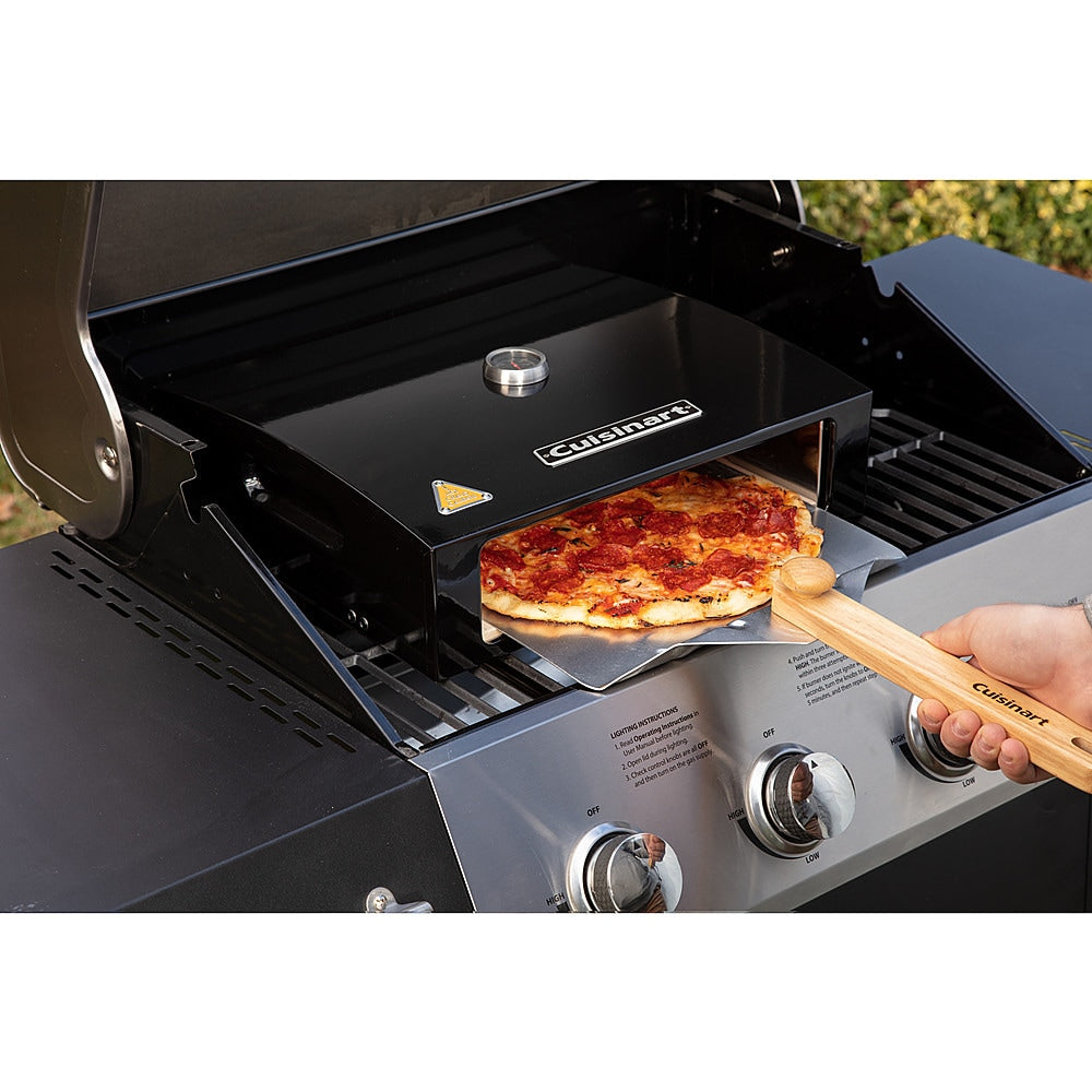 Cuisinart - Grill Top Pizza Oven Kit - Black & Stainless Steel_12